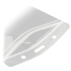 90 x 60mm Clear Landscape Zip Close Soft ID Card Holders