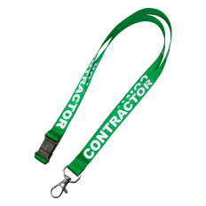 15mm Pre-Printed Contractor Lanyards