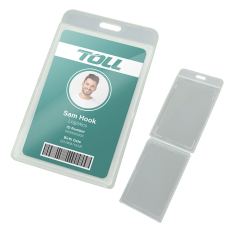 54 x 88mm Portrait Hinged ID Card Holders