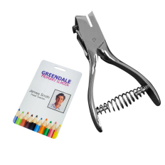 Plastic ID Card Hole Punch