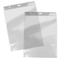 A5 Clear Portrait Soft ID Card Holder