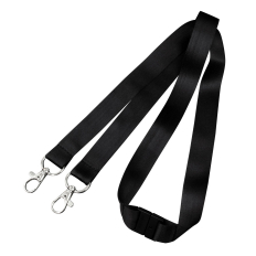 20mm Black Double Swivel Lanyards