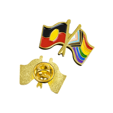 Progress & Aboriginal Flag Lapel Pins