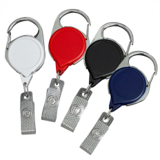 No-Twist Carabiner Retractable Badge Reels