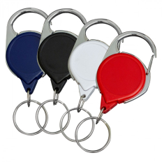 No-Twist Carabiner Split Ring Badge Reels