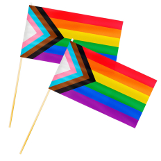 LGBTQ+ Progress Pride Hand Flags