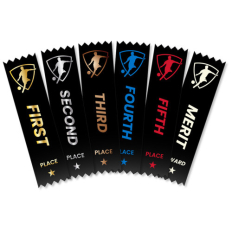 Soccer/Football Ribbons Black