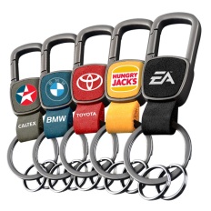 Suede Loop Carabiner Keyrings