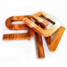 Teakwood Letters and Numbers